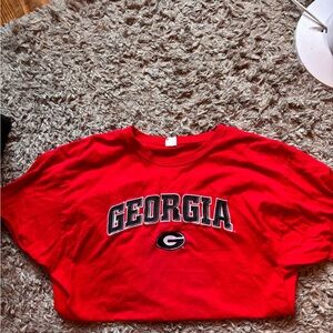 georgia bulldogs embroidered tee
